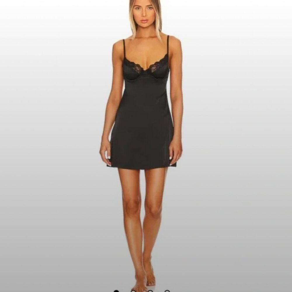 Kat the Label black lacy Chemise lingerie